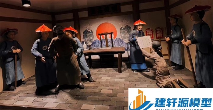 靖宇陈规除恶绅微缩场景